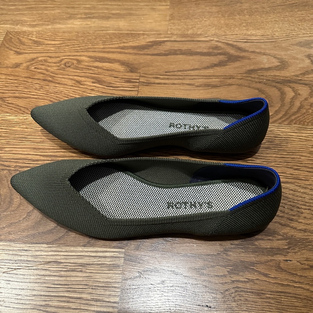 Rothy's The Point Women's Green Flats